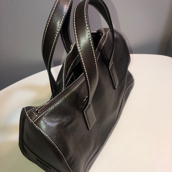 Vintage coach brown leather satchel handbag - Picture 12 of 12